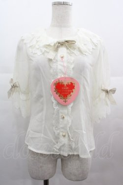 画像1: BABY,THE STARS SHINE BRIGHT / Fluffy Dream Ribbonブラウス  アイボリー I-25-07-09-009-BA-BL-HD-ZI