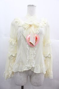 BABY,THE STARS SHINE BRIGHT / シフォンプリンセスドレスブラウス  イエロー I-25-07-09-010-BA-BL-HD-ZI