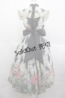 画像2: Triple fortune / チャイナカラーワンピース アンティーククロス  黒Ｘアイボリー I-25-07-09-092-EL-OP-HD-ZI