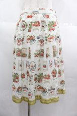 画像1: Jane Marple / Cherry labels タックスカート  白 I-25-07-09-098-JM-SK-HD-ZT662 (1)