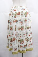 画像2: Jane Marple / Cherry labels タックスカート  白 I-25-07-09-098-JM-SK-HD-ZT662 (2)