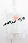 BABY,THE STARS SHINE BRIGHT / St.Mary Holy Cardブラウス  サックス I-25-07-09-012-BA-BL-HD-ZI