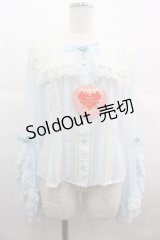 BABY,THE STARS SHINE BRIGHT / St.Mary Holy Cardブラウス  サックス I-25-07-09-012-BA-BL-HD-ZI