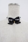 Angelic Pretty / Sweet Dotリボンチョーカー  黒Ｘ白 I-25-07-09-117-AP-AC-HD-ZI