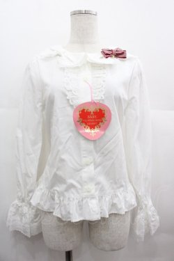 画像1: BABY,THE STARS SHINE BRIGHT / Pomme rougeブラウス  白 I-25-07-09-013-BA-BL-HD-ZI