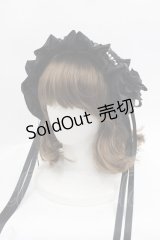 Triple fortune / ローズパールヘッドドレスカチューシャ  黒Ｘ白 I-25-07-09-122-EL-AC-HD-ZI