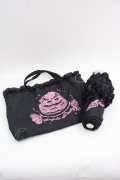 Angelic Pretty / オリジナルメモリアルケーキ折りたたみ傘  黒ｘピンク I-25-07-09-124-AP-ZA-HD-ZI
