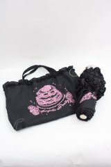 Angelic Pretty / オリジナルメモリアルケーキ折りたたみ傘  黒ｘピンク I-25-07-09-124-AP-ZA-HD-ZI