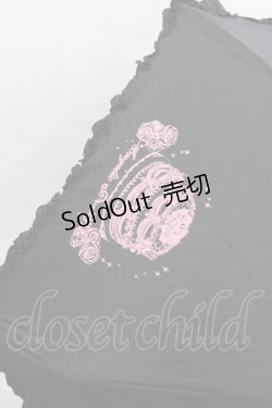 画像2: Angelic Pretty / オリジナルメモリアルケーキ折りたたみ傘  黒ｘピンク I-25-07-09-124-AP-ZA-HD-ZI