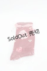 PINK HOUSE / sweets lop ear bunnyソックス  赤 I-25-07-09-125-LO-ZA-HD-ZI