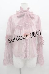 BABY,THE STARS SHINE BRIGHT / Labyrinth Collection Roomレースブラウス  ピンク I-25-07-09-016-BA-BL-HD-ZI