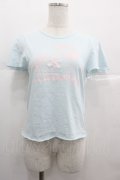 Nile Perch / ユニコーンプリント半袖カットソー  サックスＸピンク I-25-07-09-028-LO-TO-HD-ZI