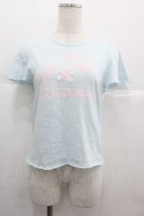 Nile Perch / ユニコーンプリント半袖カットソー  サックスＸピンク I-25-07-09-028-LO-TO-HD-ZI