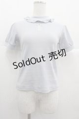 Ank Rouge / クロスチュールハイネックニットトップス  サックス I-25-07-09-030-CA-TO-HD-ZI