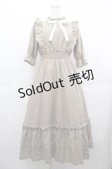 m petit by misako / NINA'SコラボAMハイショクメローワンピース M ベージュ I-25-07-16-050-LO-OP-HD-ZI
