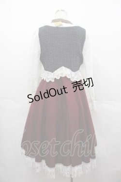 画像2: Favorite / マッドハッターワンピース  紺ＸボルドーＸ白 I-25-07-16-053-LO-OP-HD-ZI