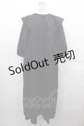 Candy Stripper / DEAR MINE BIG COLLAR DRESS  黒 I-25-07-16-055-PU-OP-HD-ZI