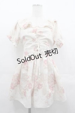 画像1: LIZ LISA / シンデレラミニワンピース  アイボリーＸピンク I-25-07-16-065-LO-TO-HD-ZI