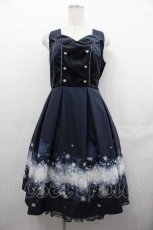 画像1: axes femme POETIQUE / スノークリスタルノースリワンピース  ネイビー I-25-07-16-068-AX-OP-HD-ZH (1)