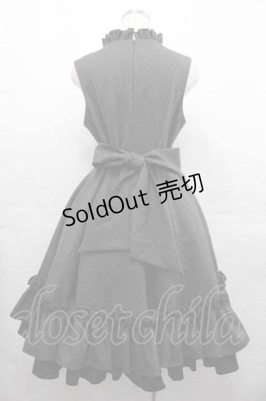 画像2: ATELIER BOZ / ルルジャンパースカート  グレー I-25-07-16-071-EL-OP-HD-ZI (2)