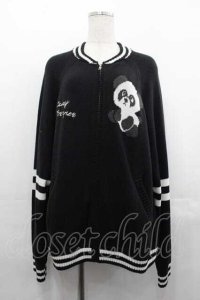 Candy Stripper / PEPE SOUVENIR KNIT JUMPER  黒Ｘ白 I-25-07-16-074-PU-OP-HD-ZI