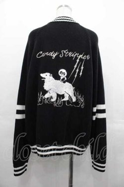 画像2: Candy Stripper / PEPE SOUVENIR KNIT JUMPER  黒Ｘ白 I-25-07-16-074-PU-OP-HD-ZI