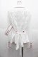 画像2: metamorphose / 【プラスサイズ】Little Nurse 長袖ブラウス  白Ｘ赤 I-25-07-16-001-ME-BL-HD-ZI (2)
