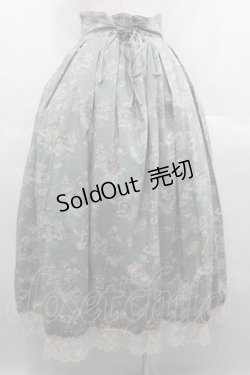 画像2: Victorian maiden / カントリーハイウエストスカート  青 I-25-07-16-086-CL-SK-HD-ZI