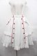 画像1: metamorphose / Little Nurse フリルスカート  白Ｘ赤 I-25-07-16-087-ME-SK-HD-ZI (1)