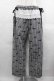画像1: Candy Stripper / RIBBON STRIPE EASY PANTS  白Ｘ黒 I-25-07-16-099-PU-PA-HD-ZI (1)