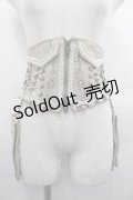 Ozz oneste / 薔薇刺繍ポーチ付きコルセット  ベージュ I-25-07-16-103-OO-ZA-HD-ZI