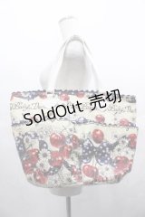 BABY,THE STARS SHINE BRIGHT / チェリーランデヴー〜BABY CHERRY の恋の始まり〜柄トートBag  生成 I-25-07-16-108-BA-BG-HD-ZI