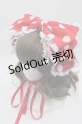 metamorphose / Syrupリボンヘッドドレス  赤 I-25-07-16-116-ME-AC-HD-ZI
