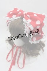 metamorphose / Syrupリボンヘッドドレス  赤 I-25-07-16-116-ME-AC-HD-ZI