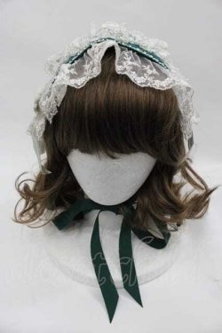 画像2: BABY,THE STARS SHINE BRIGHT / 月夜の花のSoir?eヘッドドレス  グリーンＸアイボリー I-25-07-16-117-BA-AC-HD-ZI