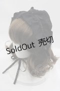 MARBLE / フリルリボンヘッドドレス  黒 I-25-07-16-119-GO-AC-HD-ZI
