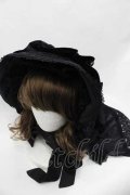 Ozz oneste / レースヴェールボンネット  黒 I-25-07-16-122-OO-AC-HD-ZI