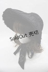Victorian maiden / クラシカルレースドールハット  黒 I-25-07-16-125-CL-AC-HD-ZI