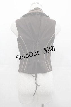画像2: Ozz oneste / 薔薇刺繍ベスト  ブラウン I-25-07-16-014-OO-TO-HD-ZI