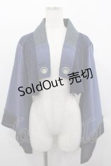 Qutie Frash / 桜透かし着物袖カーディガン  ネイビー I-25-07-16-022-QU-TO-HD-ZI