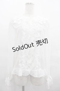 Angelic Pretty / ドレッシーリボンレースブラウス  白 I-25-07-19-001-AP-BL-HD-ZI