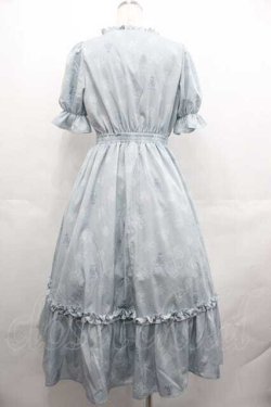 画像2: m petit by misako / NINA'S 花柄スクエアネックワンピース M サックス I-25-07-19-045-LO-OP-HD-ZI