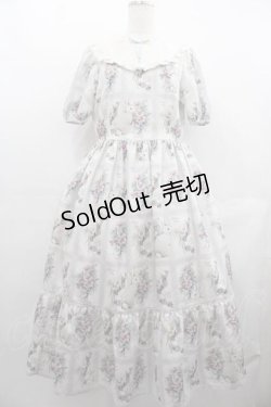 画像1: Melody BasKet / Rabbit card seriesワンピース  サックスグレー I-25-07-19-047-LO-OP-HD-ZI