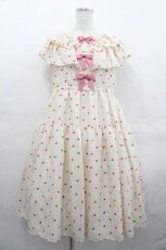 画像1: Shirley Temple / ミニハートプリントワンピース(Ladies) 154~162cm クリーム I-25-07-19-054-ET-OP-HD-ZT272 (1)
