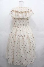 画像2: Shirley Temple / ミニハートプリントワンピース(Ladies) 154~162cm クリーム I-25-07-19-054-ET-OP-HD-ZT272 (2)