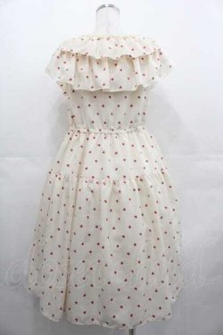 画像2: Shirley Temple / ミニハートプリントワンピース(Ladies) 154~162cm クリーム I-25-07-19-054-ET-OP-HD-ZI