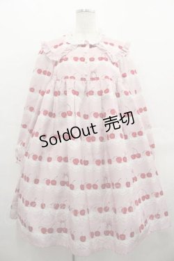 画像1: Shirley Temple / チェリースカラップレースワンピース 154〜162CM ピンク I-25-07-19-055-ET-OP-HD-ZI