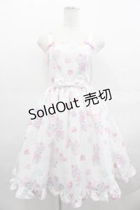 Chalmiere / FancyDollsジャンパースカート  白 I-25-07-19-059-LO-OP-HD-ZI