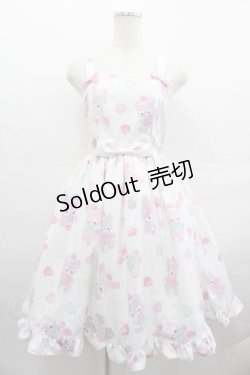 画像1: Chalmiere / FancyDollsジャンパースカート  白 I-25-07-19-059-LO-OP-HD-ZI