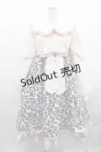 Lolitimes（海外ロリータブランド） / レオパードファーワンピース L アイボリーＸピンク I-25-07-19-061-EL-OP-HD-ZI